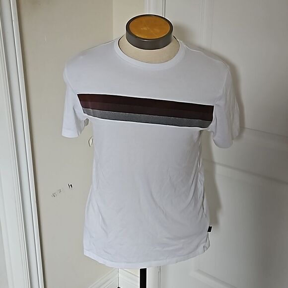 Calvin Klein Men's Cotton Crew Neck Short Sleeves T-Shirt Small White - Picture 2 of 16